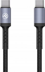 Kabel USB Tellur Type-C to Type-C Cable 3A PD60W 2m Nylon Black 1