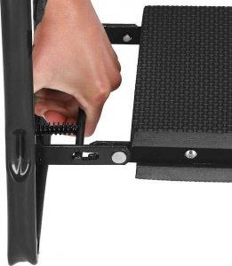 Springos Krzesło wielofunkcyjne, ogrodowe do pielenia z przybornikiem na narzędzia, składany klęcznik, czarny UNIWERSALNY 12