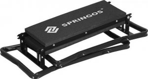 Springos Krzesło wielofunkcyjne, ogrodowe do pielenia z przybornikiem na narzędzia, składany klęcznik, czarny UNIWERSALNY 18