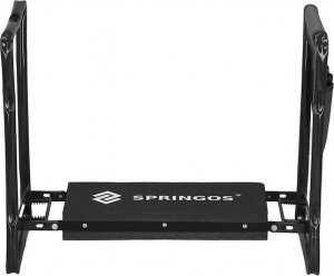 Springos Krzesło wielofunkcyjne, ogrodowe do pielenia z przybornikiem na narzędzia, składany klęcznik, czarny UNIWERSALNY 7