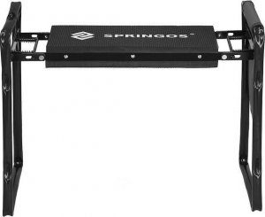 Springos Krzesło wielofunkcyjne, ogrodowe do pielenia z przybornikiem na narzędzia, składany klęcznik, czarny UNIWERSALNY 8