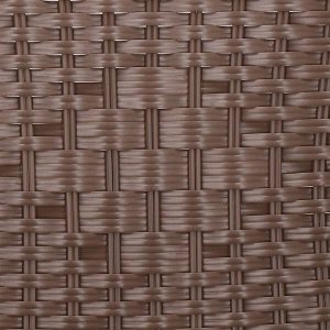 Springos Meble ogrodowe metalowe 2 krzesła i stół ze szklanym blatem zestaw ogrodowy czarno-brązowy UNIWERSALNY 16