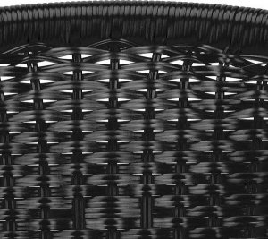 Springos Meble ogrodowe metalowe krzesła i okrągły stół ze szklanym blatem zestaw ogrodowy czarny UNIWERSALNY 21