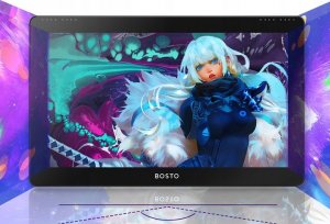 Tablet graficzny Bosto BOSTO BT-16HD tablet graficzny Czarny 5080 lpi 345 x 194 mm USB 1