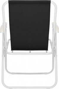 Springos Krzesła turystyczne 2 szt. wędkarskie składane krzesełka na biwak, plaże czarne UNIWERSALNY 6