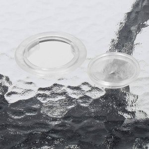 Springos Meble tarasowe dla dwóch osób: stolik kawowy z bezbarwnego szkła hartowanego, 2 krzesła metalowe do ogrodu czarne UNIWERSALNY 2