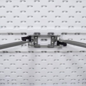 Springos Zestaw cateringowy, turystyczny stół z 2 ławkami składany na bankiet, biały UNIWERSALNY 5