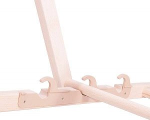 Springos Leżak ogrodowy, drewniany z 3-stopniową regulacją, plażowy, balkonowy, biały UNIWERSALNY 6