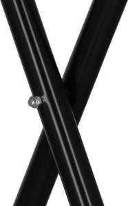 Springos Stół składany cateringowy 110x80 cm okrągły stolik bankietowy koktajlowy biało-czarny UNIWERSALNY 14