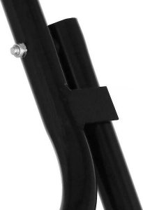 Springos Stół składany cateringowy 110x80 cm okrągły stolik bankietowy koktajlowy biało-czarny UNIWERSALNY 16