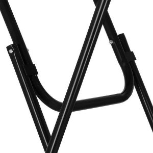 Springos Stół składany cateringowy 110x80 cm okrągły stolik bankietowy koktajlowy biało-czarny UNIWERSALNY 10