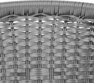 Springos Meble ogrodowe metalowe 2 krzesła i stół ze szklanym blatem zestaw ogrodowy czarno-szary UNIWERSALNY 9