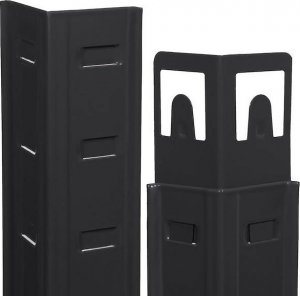 Springos Regał metalowy z 5 półkami 150x75x30cm 675kg do garażu, piwnicy, czarny UNIWERSALNY 11