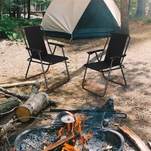 Springos Krzesło turystyczne, wędkarskie składane krzesełko na biwak, plaże czarne UNIWERSALNY 13