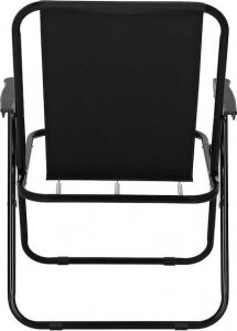 Springos Krzesło turystyczne, wędkarskie składane krzesełko na biwak, plaże czarne UNIWERSALNY 3