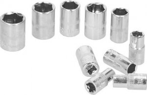 Springos Klucze nasadowe zestaw 45 elementów, z walizką narzędzia warsztatowe UNIWERSALNY 8