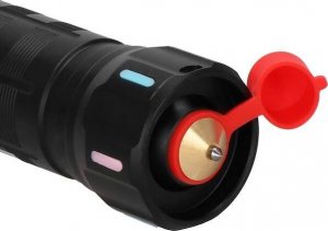 Latarka Springos Latarka taktyczna LED wojskowa wielofunkcyjna z zoomem akumulatorowa czarna UNIWERSALNY 24