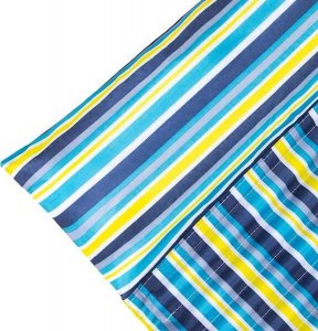 Springos Mata plażowa z poduszką 180x60 cm karimata piankowa, kolorowe pasy UNIWERSALNY 5