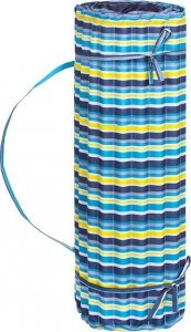 Springos Mata plażowa z poduszką 180x60 cm karimata piankowa, kolorowe pasy UNIWERSALNY 7
