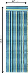 Springos Mata plażowa z poduszką 180x60 cm karimata piankowa, kolorowe pasy UNIWERSALNY 8