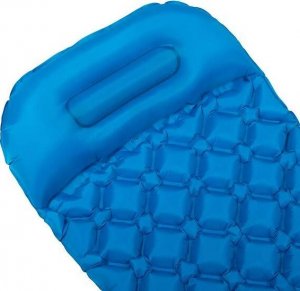 Springos Mata, materac dmuchany, trekingowy, turystyczny 190x58x4 cm niebieski UNIWERSALNY 13