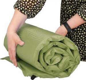 Springos Mata samopompująca 180 cm mata turystyczna biwakowa z pokrowcem zielona UNIWERSALNY 4