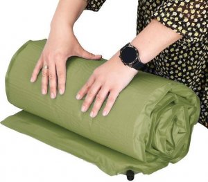 Springos Mata samopompująca 180 cm mata turystyczna biwakowa z pokrowcem zielona UNIWERSALNY 6