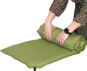 Springos Mata samopompująca 180 cm mata turystyczna biwakowa z pokrowcem zielona UNIWERSALNY 7