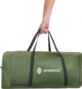 Namiot turystyczny Springos Namiot turystyczny 4-osobowy, dwie sypialnie z przedsionkiem, 460x200x245 cm, zielony UNIWERSALNY 15