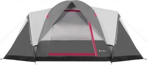 Namiot turystyczny Springos Namiot turystyczny 6-osobowy 215x450x180 cm z moskitierą i pokrowcem wodoodporny szary UNIWERSALNY 12