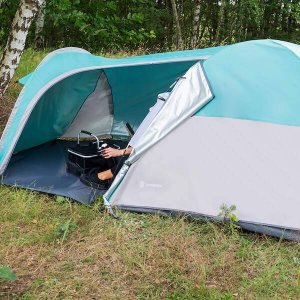 Namiot turystyczny Springos Namiot turystyczny 3-osobowy z przedsionkiem, wodoodporny, morski-szary UNIWERSALNY 13