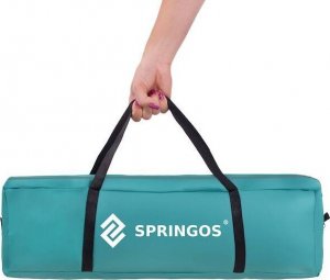 Namiot turystyczny Springos Namiot turystyczny 3-osobowy z przedsionkiem, wodoodporny, morski-szary UNIWERSALNY 5