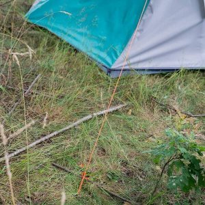 Namiot turystyczny Springos Namiot turystyczny 3-osobowy z przedsionkiem, wodoodporny, morski-szary UNIWERSALNY 9