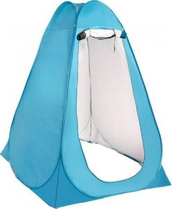 Springos Namiot plażowy samorozkładający 190x120x120 cm mobilna przebieralnia niebieska UNIWERSALNY 4