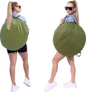 Springos Namiot plażowy samorozkładający 190x120x120 cm mobilna przebieralnia zielony UNIWERSALNY 8