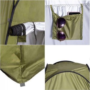 Springos Namiot plażowy samorozkładający 190x120x120 cm mobilna przebieralnia zielony UNIWERSALNY 9