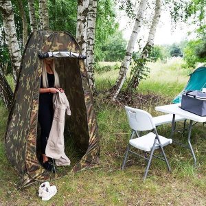 Springos Namiot plażowy samorozkładający 190x120x120 cm mobilna przebieralnia moro UNIWERSALNY 14