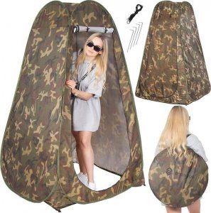 Springos Namiot plażowy samorozkładający 190x120x120 cm mobilna przebieralnia moro UNIWERSALNY 17