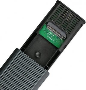 Kieszeń Qoltec Obudowa na dysk M.2 SSD | NVMe | PCIe | USB3.1 | 10Gb/s | 4TB | Grafit 4