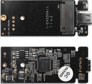 Kieszeń Qoltec Mini obudowa na dysk M.2 SSD | NVMe | PCIe | USB3.1 | Super speed10Gb/s | 2TB | Srebrna 5