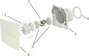 Vents VENTS Silent bathroom fan, 100TH humidity sensor | Vents 2