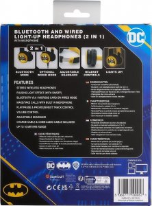 Słuchawki Batman słuchawki nauszne BT Light-Up Batman Logo 10