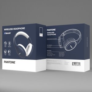 Słuchawki Pantone słuchawki Bluetooth PT-WH008 Navy 2380C nauszne 6