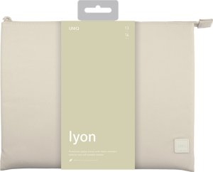 Etui Uniq UNIQ etui Lyon laptop Sleeve 14" beżowy/seasalt light beige Waterproof RPET 7