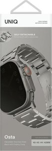 Uniq UNIQ pasek Osta Apple Watch 42/44/45/ 49mm Series 1/2/3/4/5/6/7/8/9/SE/SE2/Ultra/Ultra 2 Stainless Steel srebrny/titanium silver 4