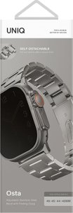 Uniq UNIQ pasek Osta Apple Watch 42/44/45/ 49mm Series 1/2/3/4/5/6/7/8/9/SE/SE2/Ultra/Ultra 2 Stainless Steel srebrny/titanium silver 8