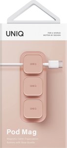 Uniq UNIQ Pod Mag magnetyczny organizer do kabli + baza różowy/blush pink 9