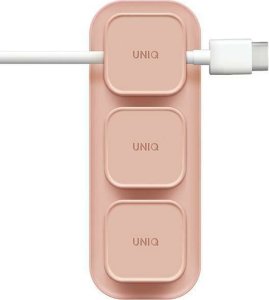 Uniq UNIQ Pod Mag magnetyczny organizer do kabli + baza różowy/blush pink 10