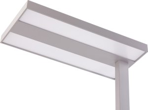 Lampa podłogowa Beliani Lampa podłogowa LED metalowa srebrna TAURUS 4