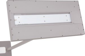 Lampa podłogowa Beliani Lampa podłogowa LED metalowa srebrna TAURUS 5